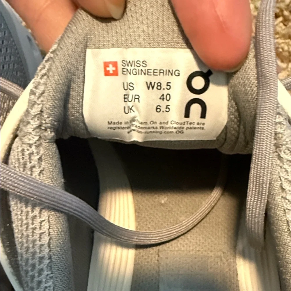 ON Running Womens Cloudswift size 8.5 Gray Athletic Shoes - Picture 5 of 5
